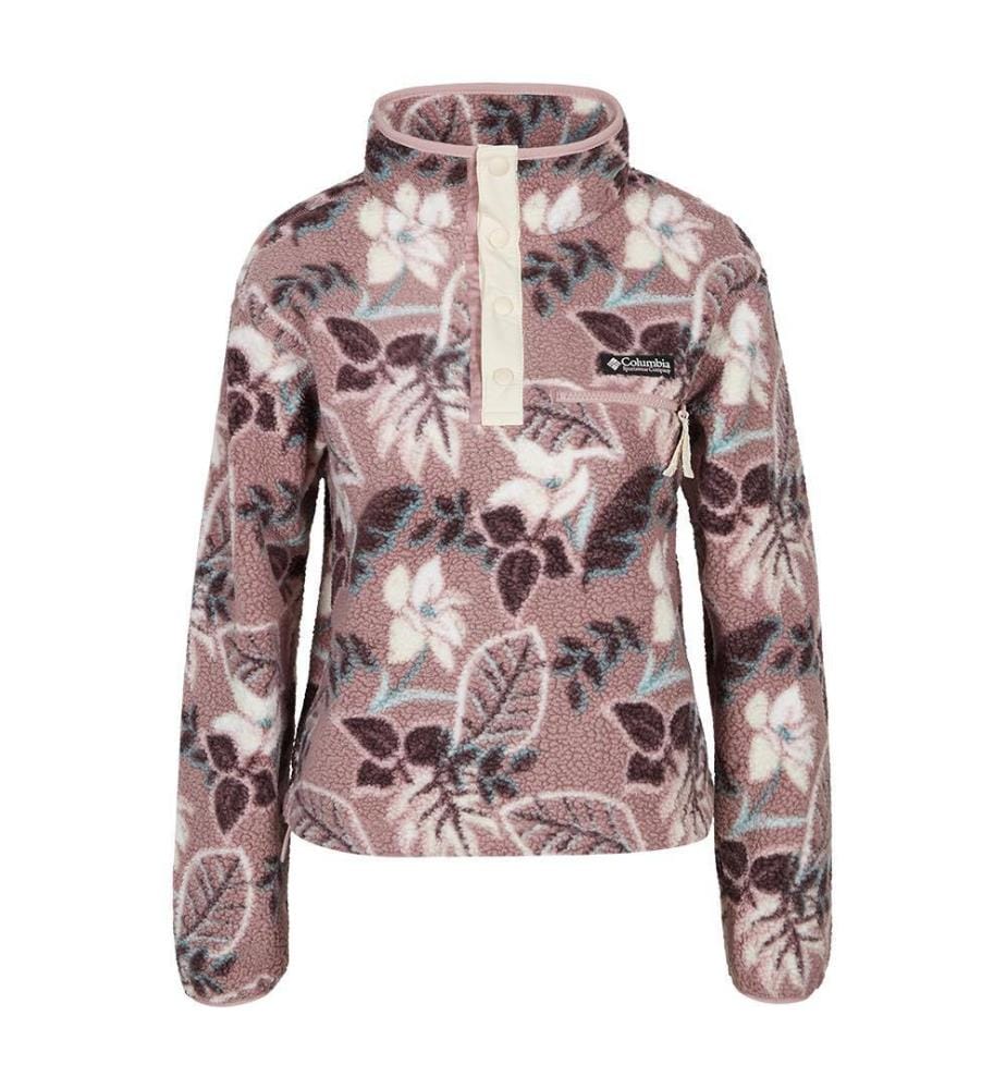 Helvetia™ II Cropped Sherpa Half Snap Printed Fleece - Multicolor