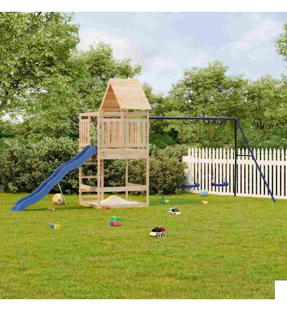 Aire de jeux d'extérieur bois de pin massif