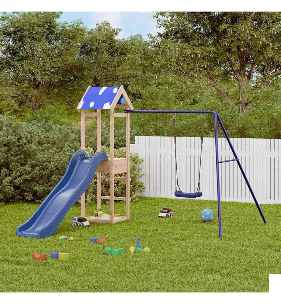 Aire de jeux d'extérieur bois de pin massif