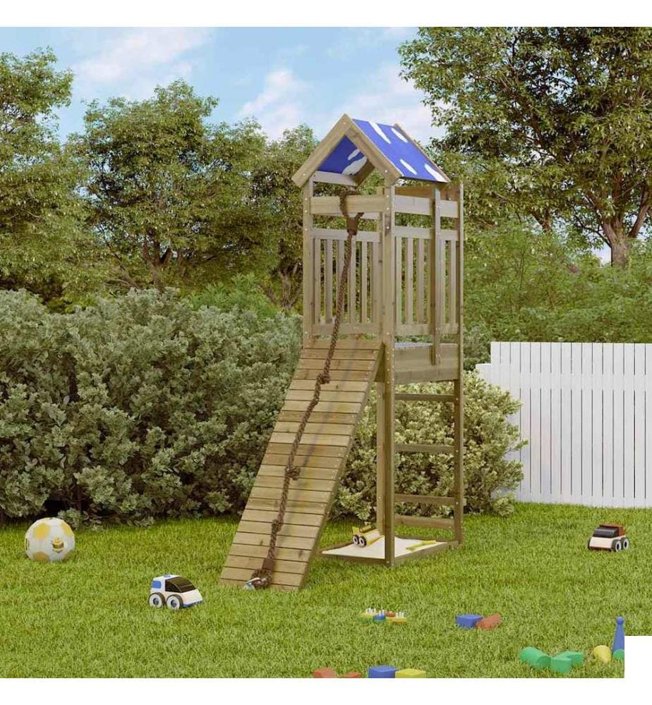 Aire de jeux d'extérieur bois de pin imprégné