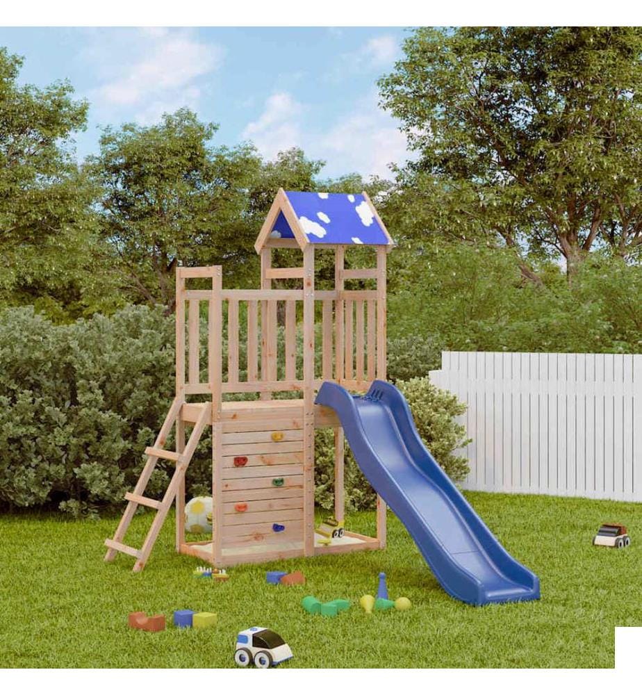 Aire de jeux d'extérieur bois de pin massif