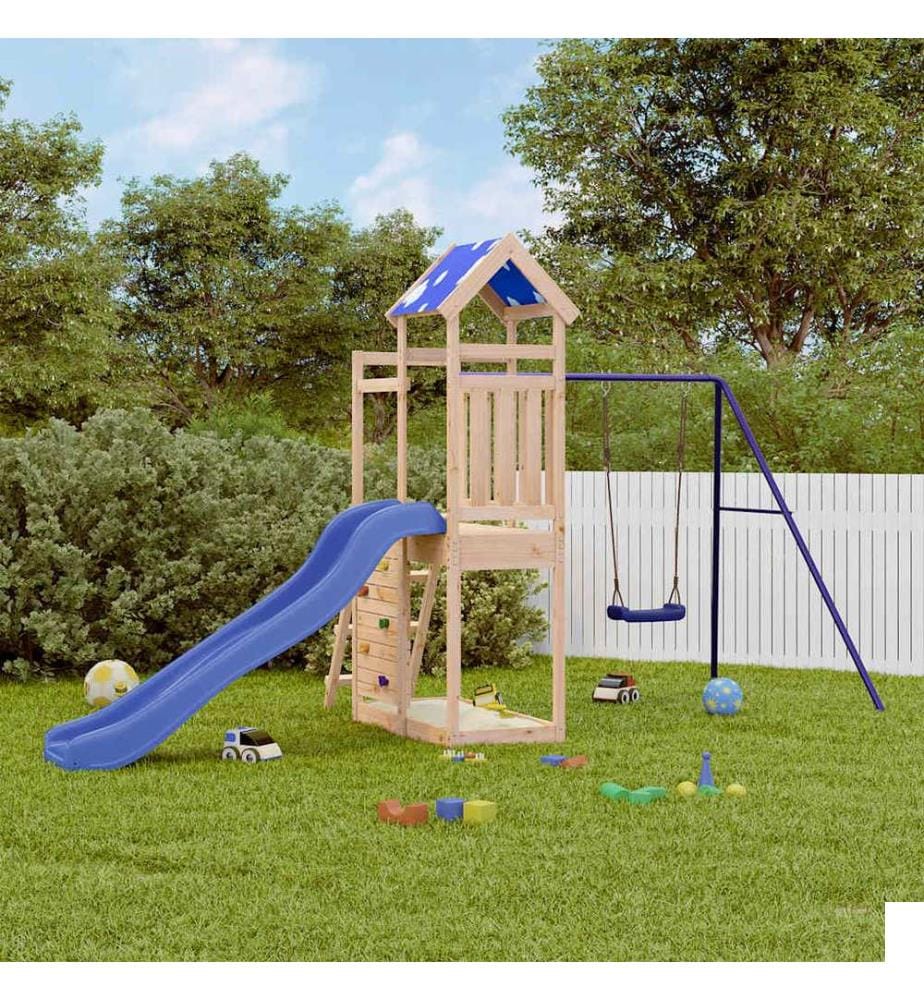 Aire de jeux d'extérieur bois de pin massif