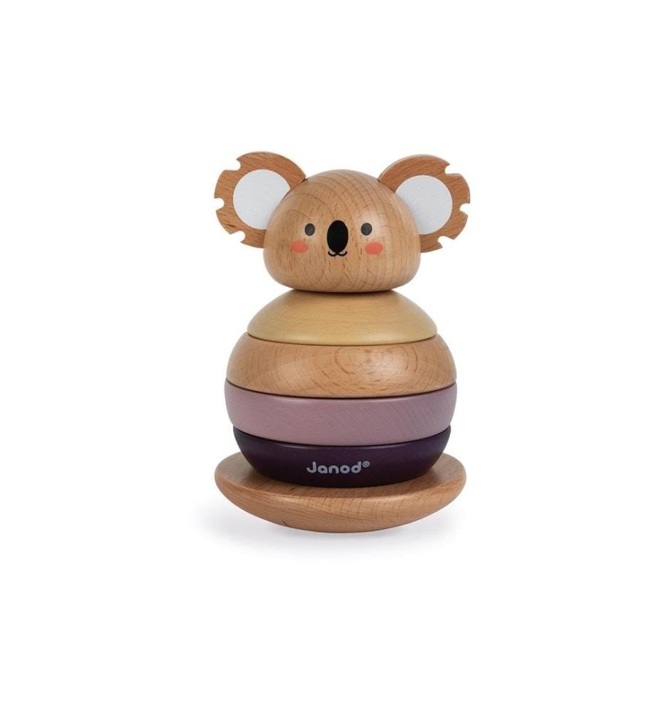 JANOD - Jouet empilable Koala sur pied en bois Partenariat WWF