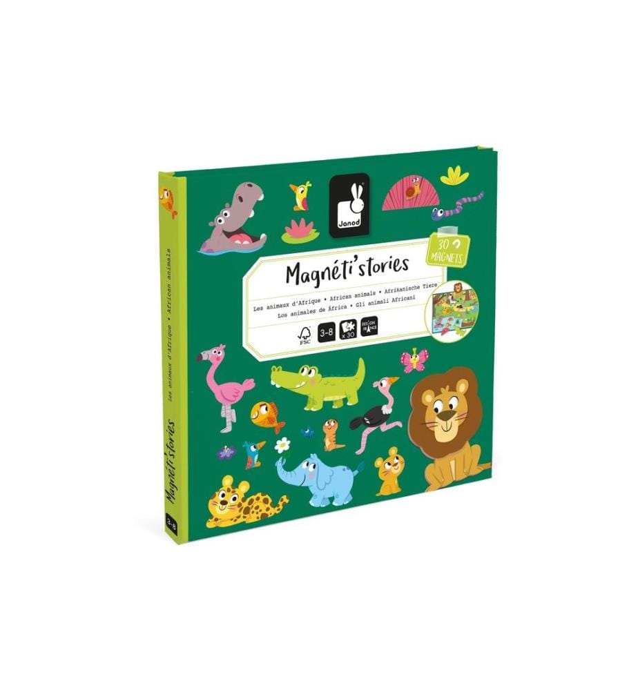 JANOD - Jouets d’occupation Magnetistories Animaux africains