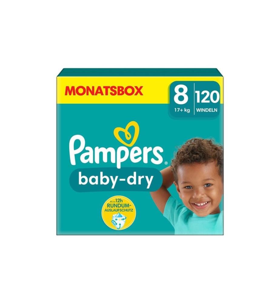 PAMPERS - Couches Baby Dry Extra Large taille 8