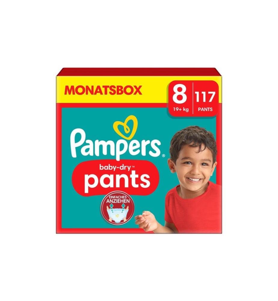 PAMPERS - Couches Baby Dry Pants Extra Large taille 8