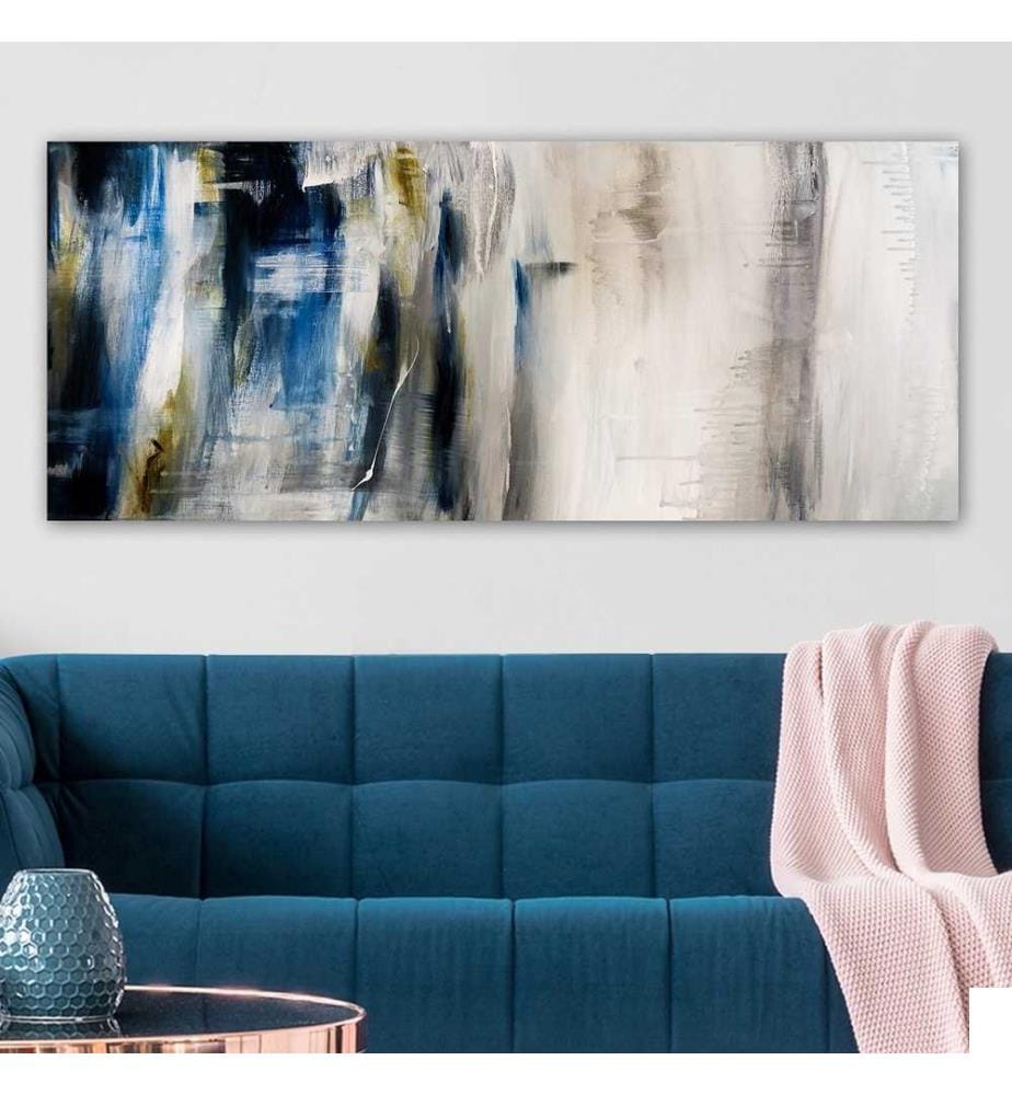 Peinture décorative sur toile, Multicolore, 100% toile, cadre en bois