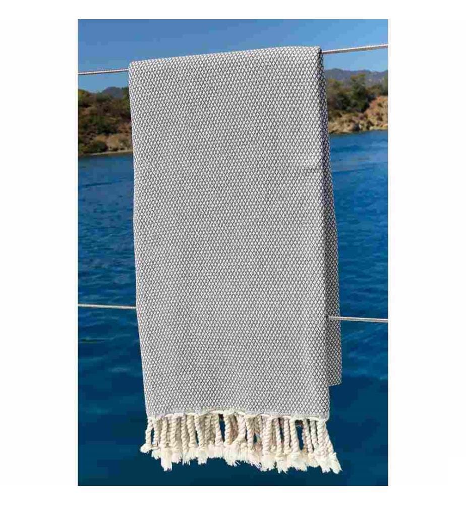 Fouta, Serviette de plage, , Gris, Coton