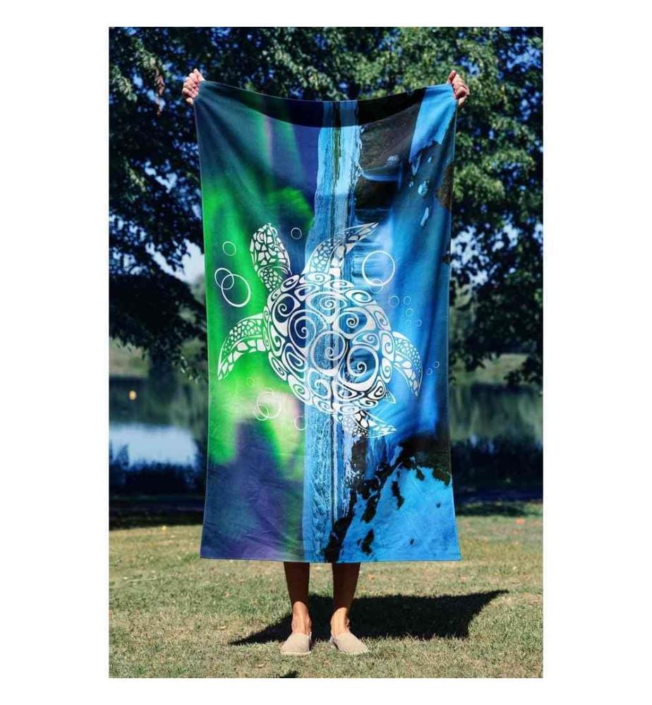 Serviette de plage, Multicolore, 70% Polyester - 30% Polyamide, Microfilament Fabric