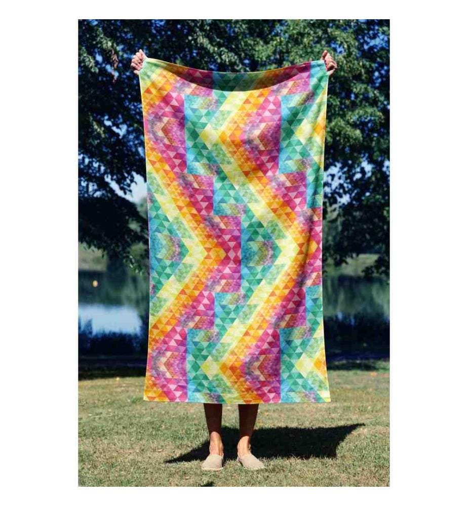 Serviette de plage, Multicolore, 70% Polyester - 30% Polyamide, Microfilament Fabric