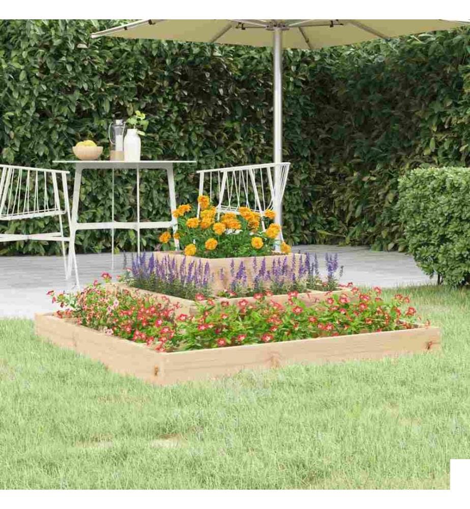 Jardinière 80x80x27 cm Bois massif de pin