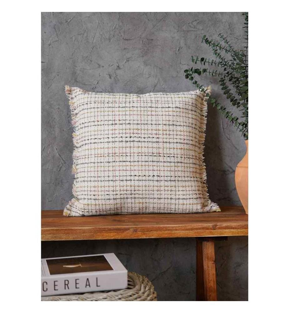 Coussin, beige, 100% coton