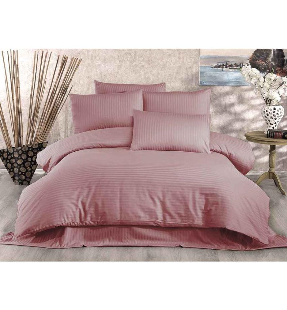 Housse de couette simple, poudre, 70% polyester - 30% coton