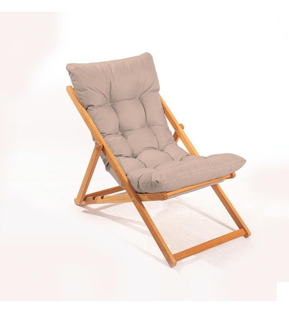 Chaise de jardin, marron, naturel, bois de hêtre