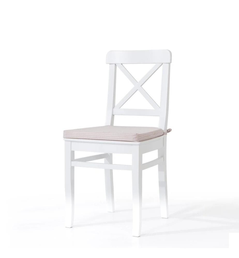 Chaise, blanche, 100% hêtre
