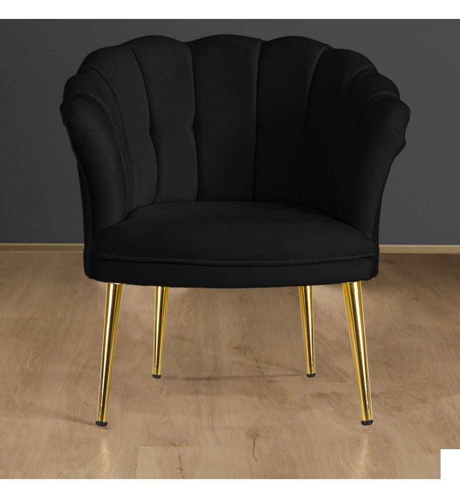 Wing Chair, Black, 100% Hornbeam, Fabric : 100% Babyface