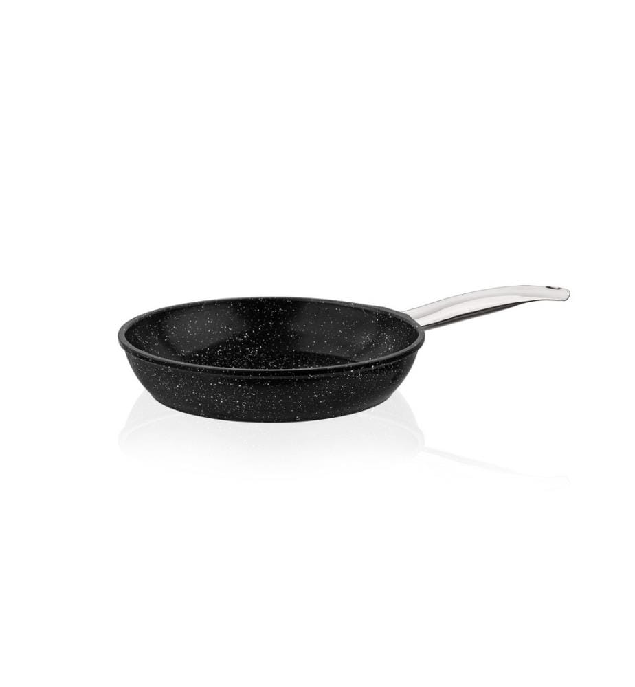 Poêle, noir, 100% fonte d'aluminium revêtue de granit (épaisseur : 5 Mm)
