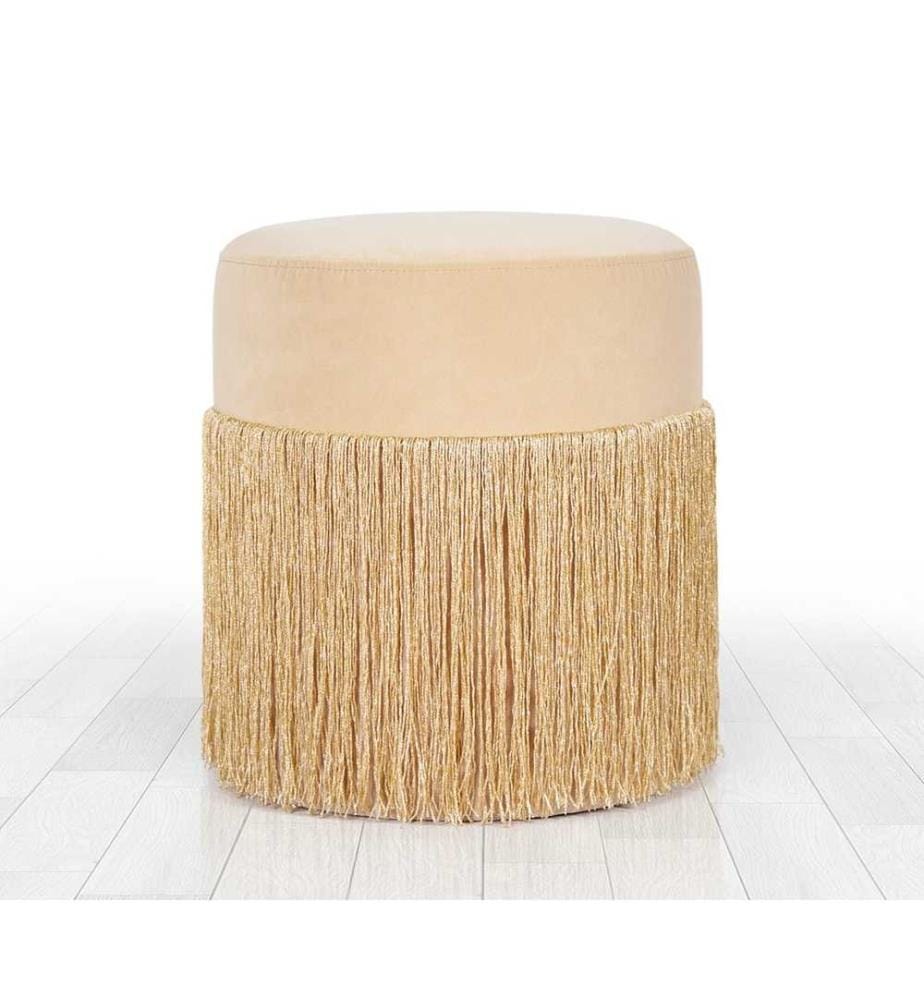Pouf, or, velours