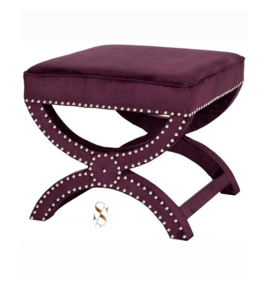 Pouf, Damson, Cadre : MDF, Tissu : Babyface