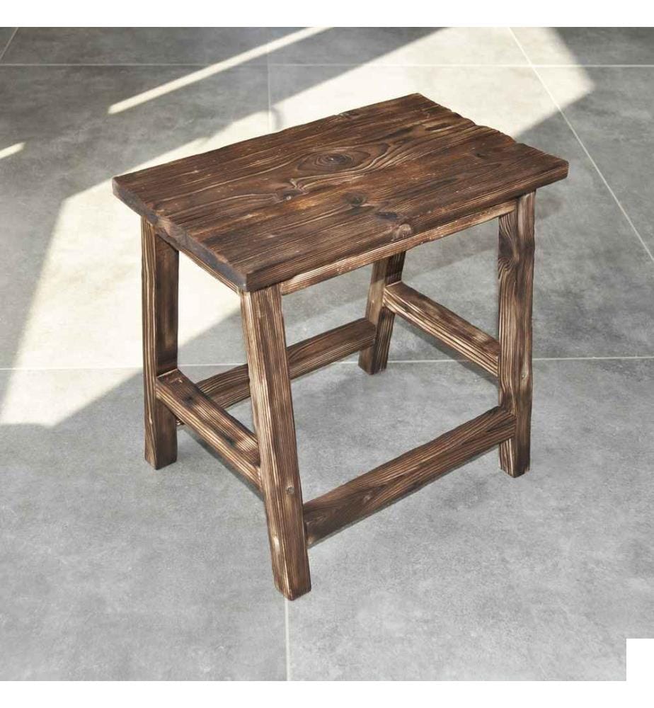 Tabouret, noyer, 100% bois