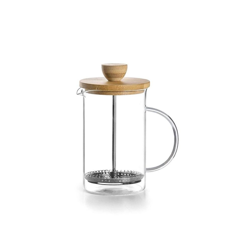 Presse à café, Transparent, Chêne, 100% Verre
