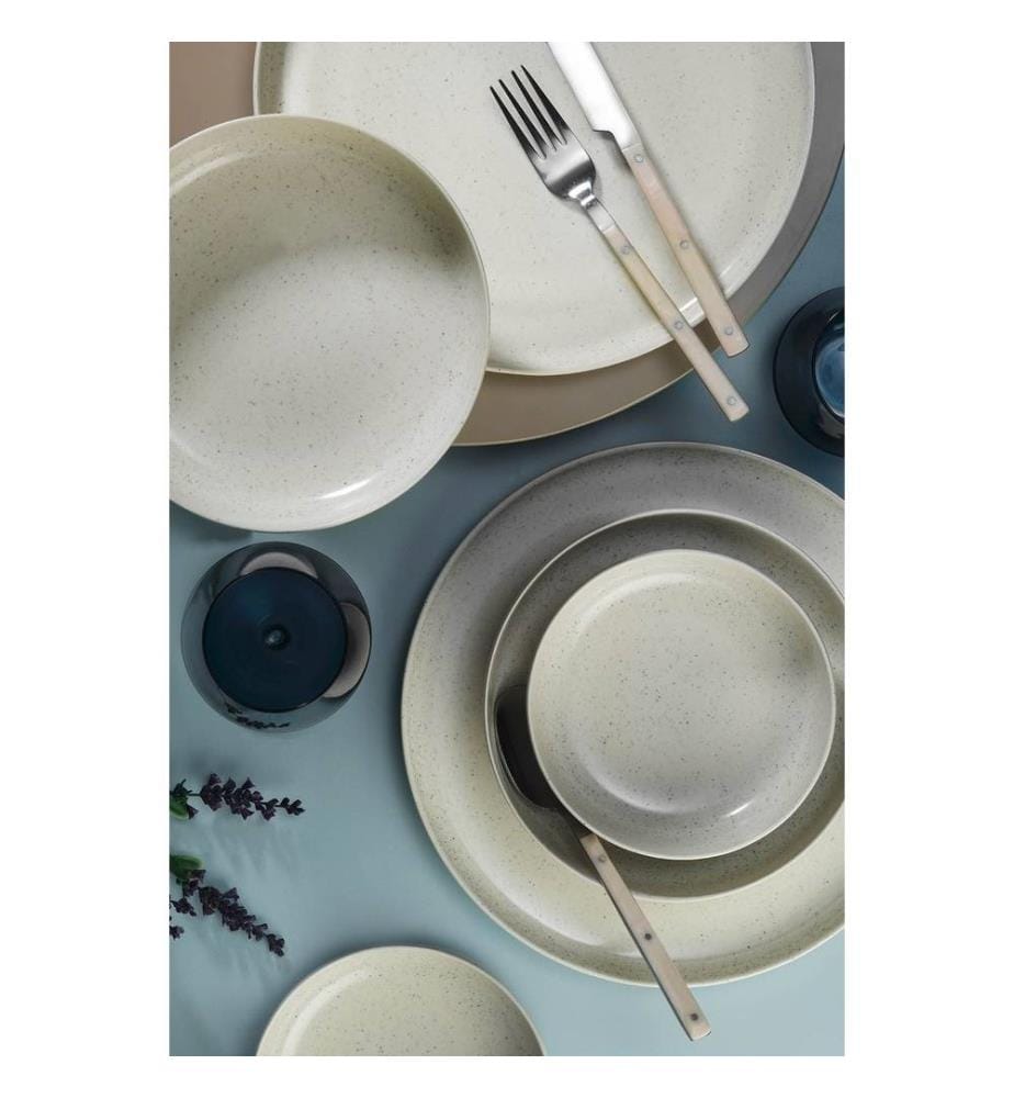 Service de table, 18 pièces, multicolore, 100% porcelaine