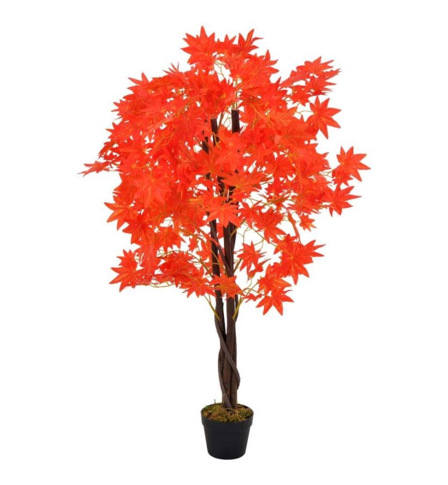 Plante artificielle d'érable avec pot Rouge 120 cm