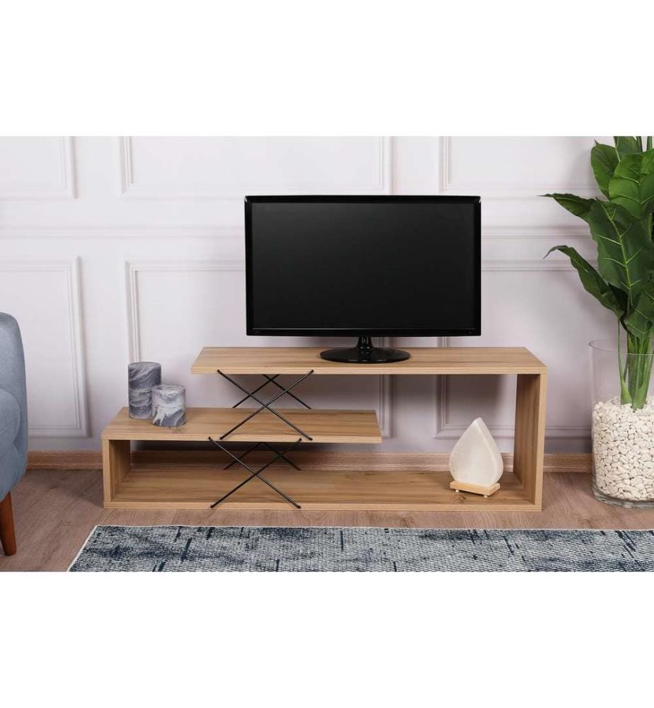 Meuble TV, chêne, panneau de particules mélaminé