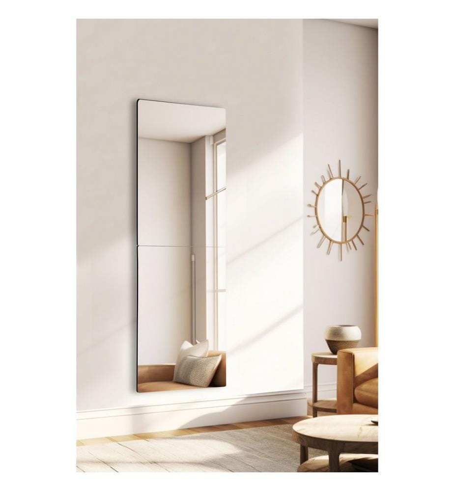 Miroir, argent, miroir incassable résistant aux regards, miroir acrylique avec support MDF