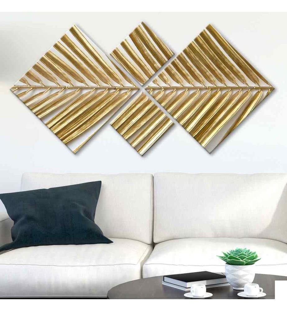 Peinture décorative MDF, 4 pièces, Multicolore, MDF, Impression Uv