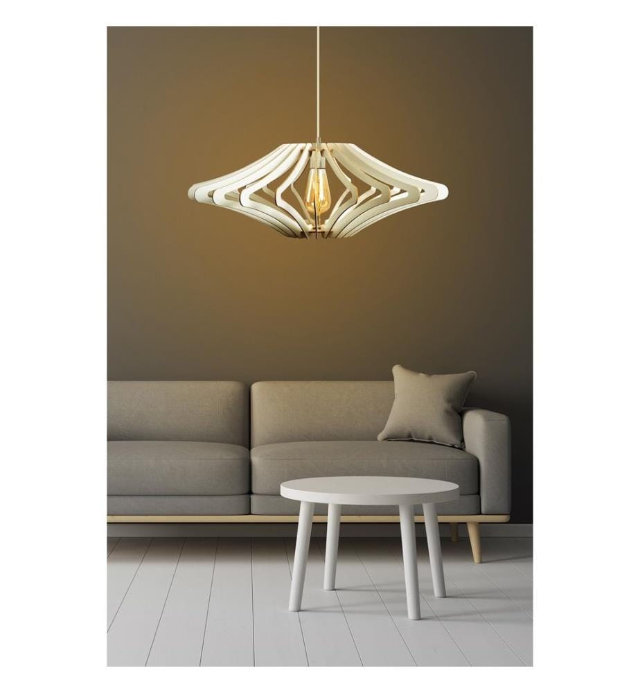 Lustre, blanc, corps en MDF, design spécial Lustre Big Angel