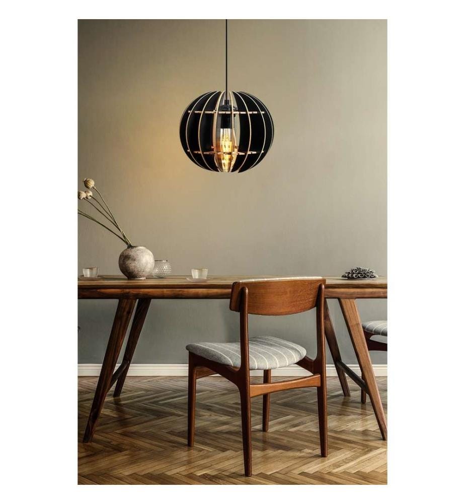 Lustre, noir, corps en MDF