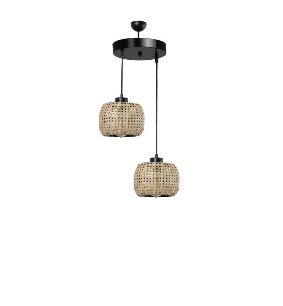 Chandelier, Rotin, Corps en rotin