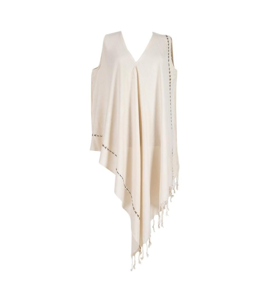 Robe de plage, beige, 100% coton, taille : Standard