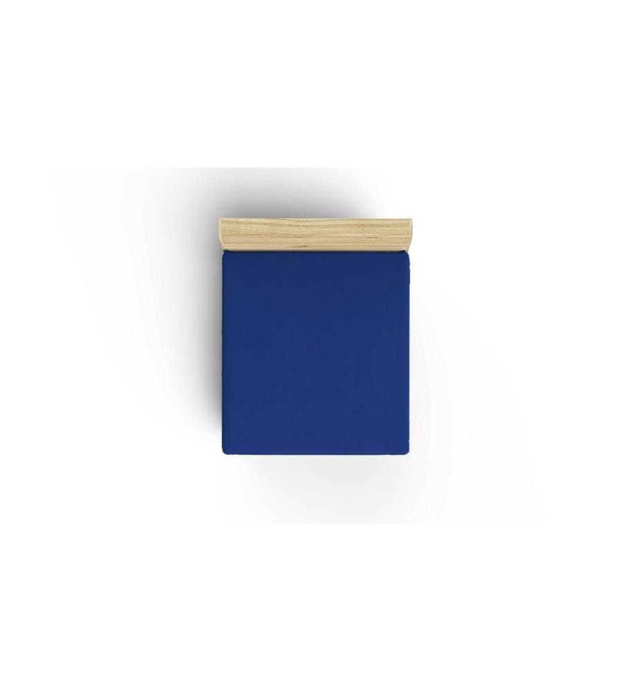 Ranforce Single Small Fitted Sheet, bleu foncé, 100% coton