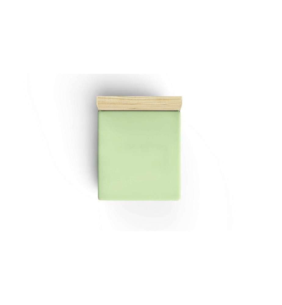 Ranforce Single Large Fitted Sheet, Light Green, 100% Cotton