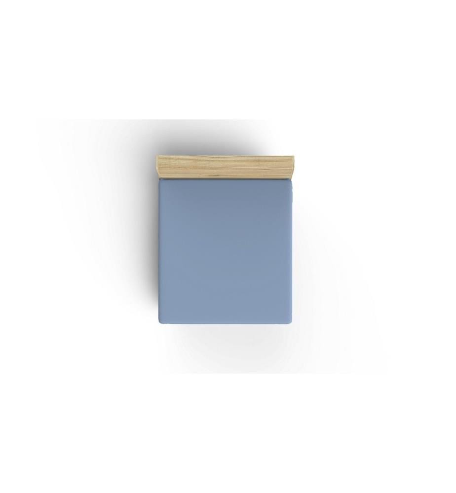 Ranforce Single Large Fitted Sheet, bleu, 100% coton