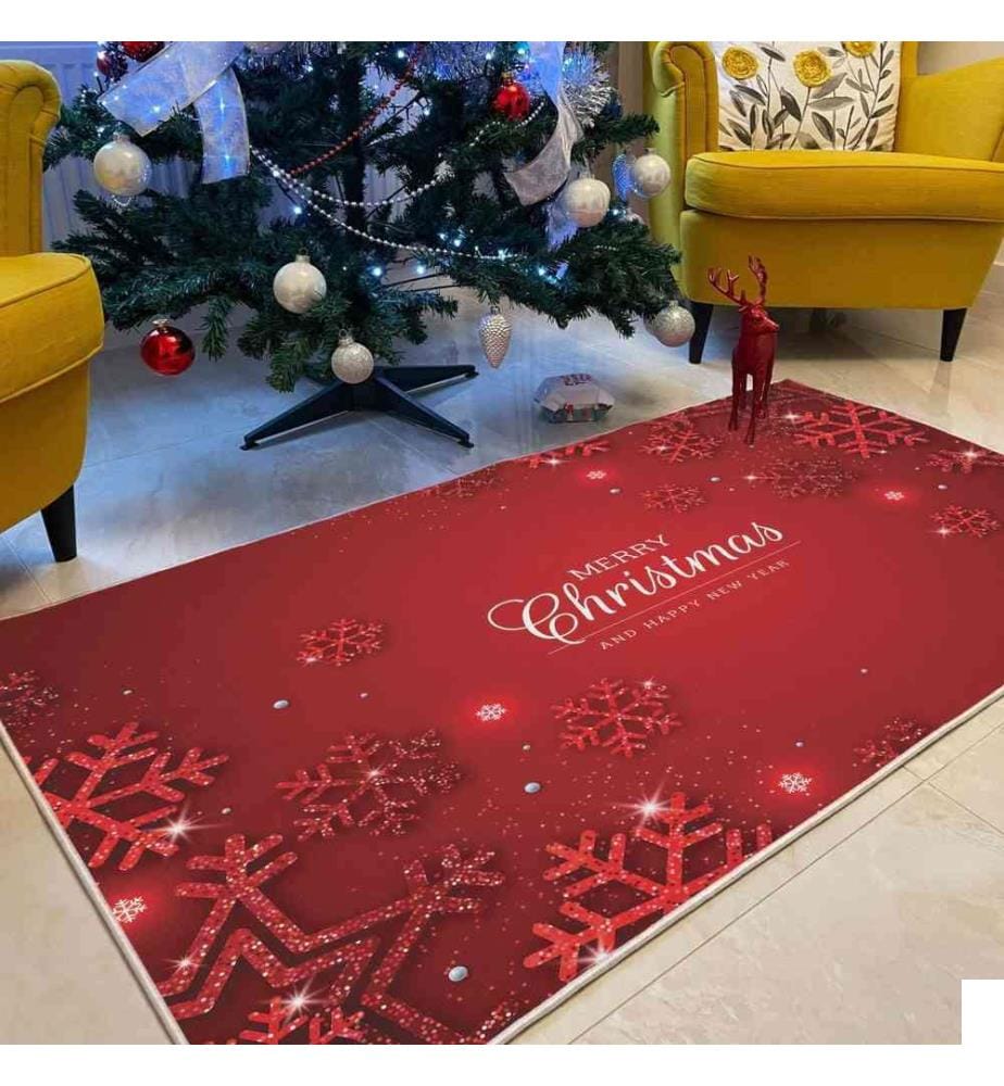 Tapis, 100 x 300, , Rouge Blanc, 70% Coton - 30% Polyester, 1450 gr-m²,