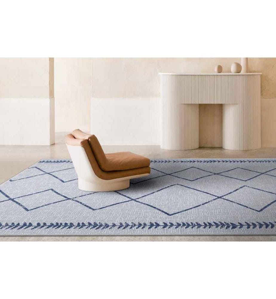 Tapis, bleu marine, 100% sisal, 200 x 290 cm