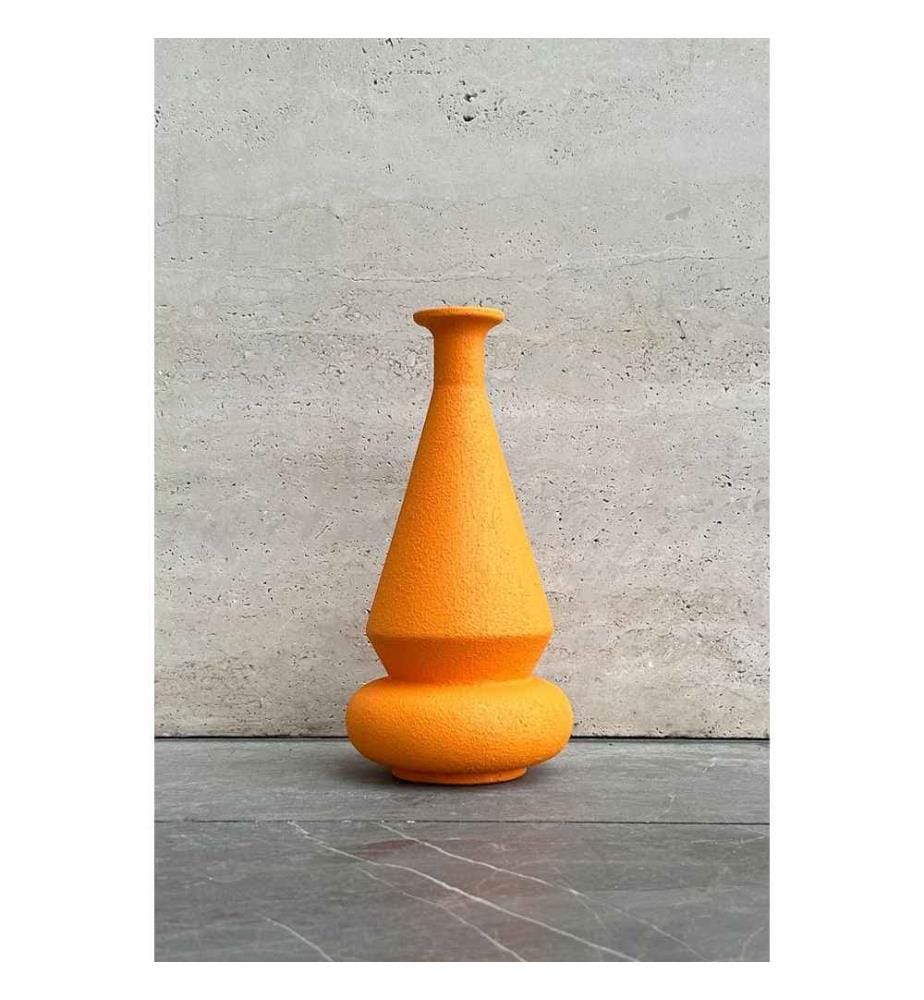 Vase, Orange, 100% céramique