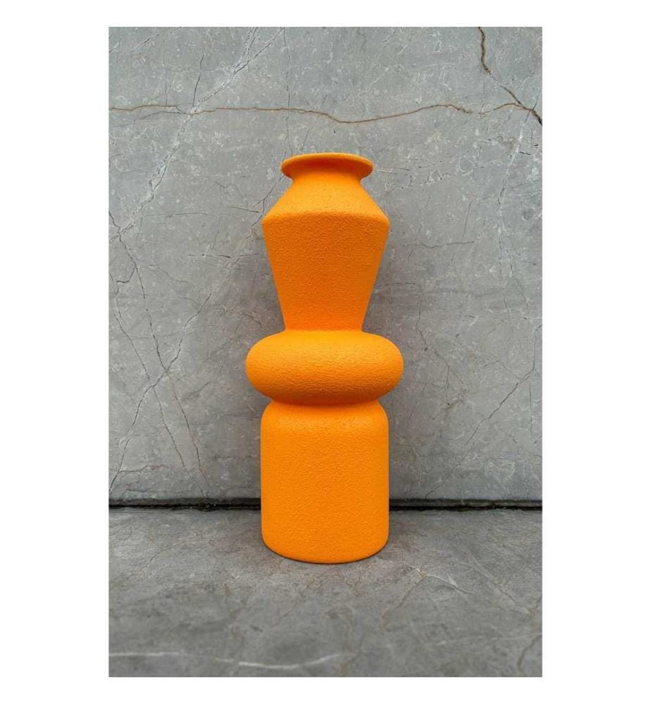 Vase, Orange, 100% céramique