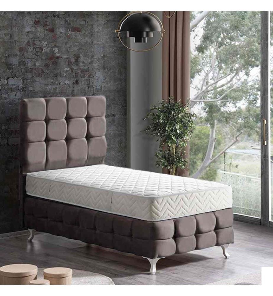 Matelas, blanc, housse : 100% Tissu Jacquard