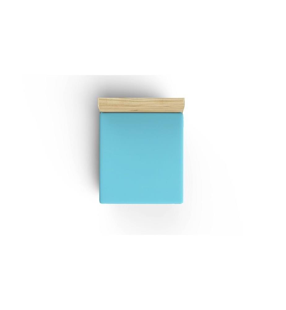 Ranforce King Fitted Sheet, Turquoise, 100% coton