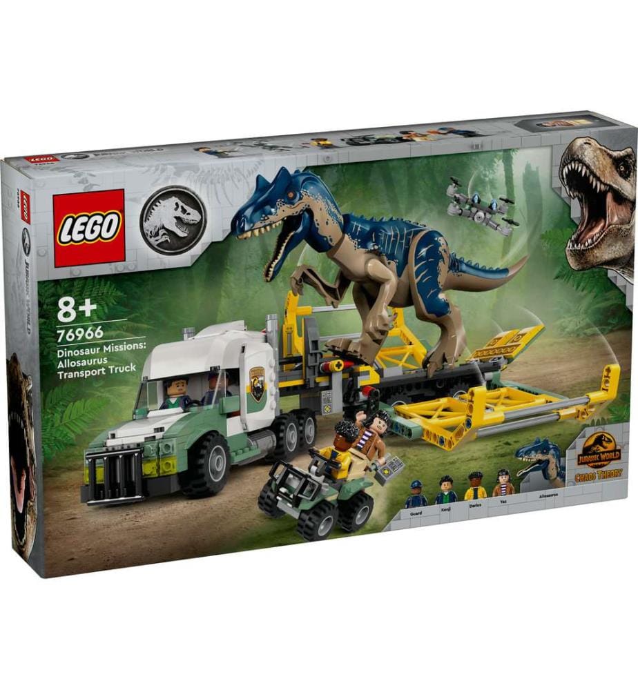 LEGO 76966 - Missions dinosaures : le camion de transport de l'allosaure