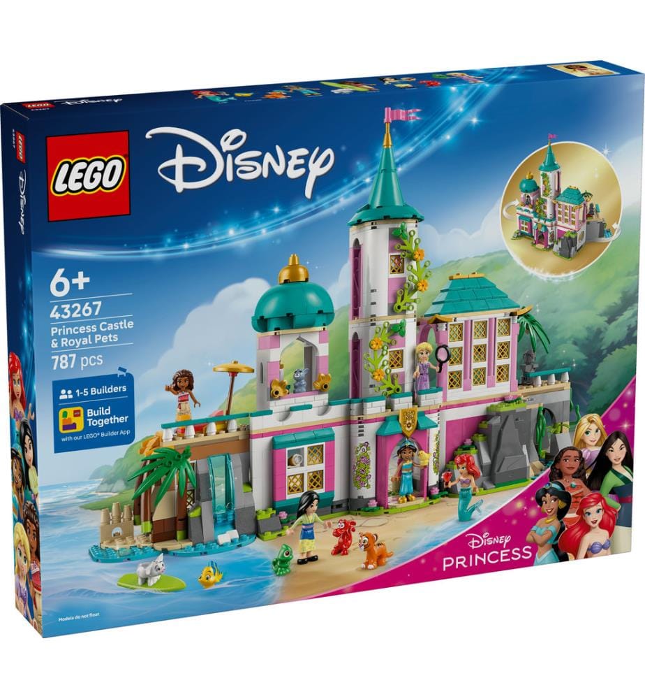 LEGO 43267 - Le château des princesses et les animaux royaux