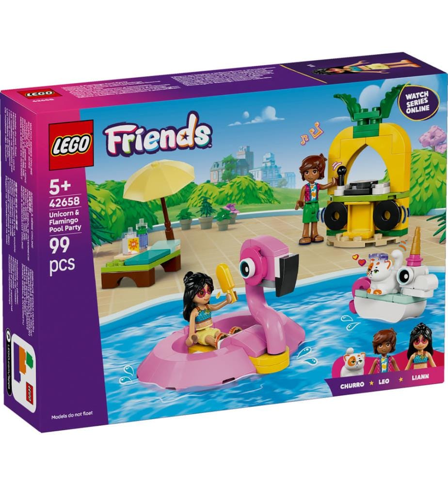 LEGO 42658 - Fête dans la piscine avec les bouées licorne et flamant rose