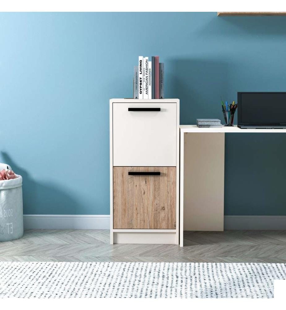 Armoire multifonctions, pin atlantique, beige, panneau de particules mélaminé