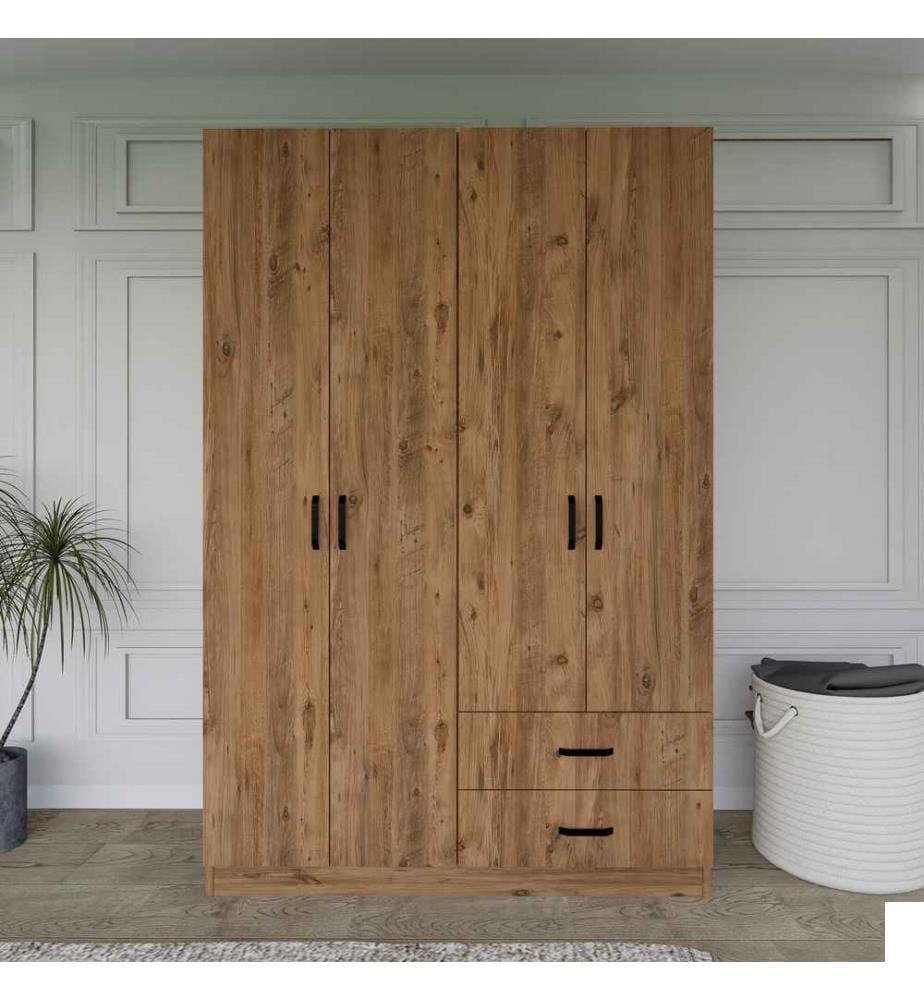 Armoire, pin atlantique, panneau de particules 100% mélaminé