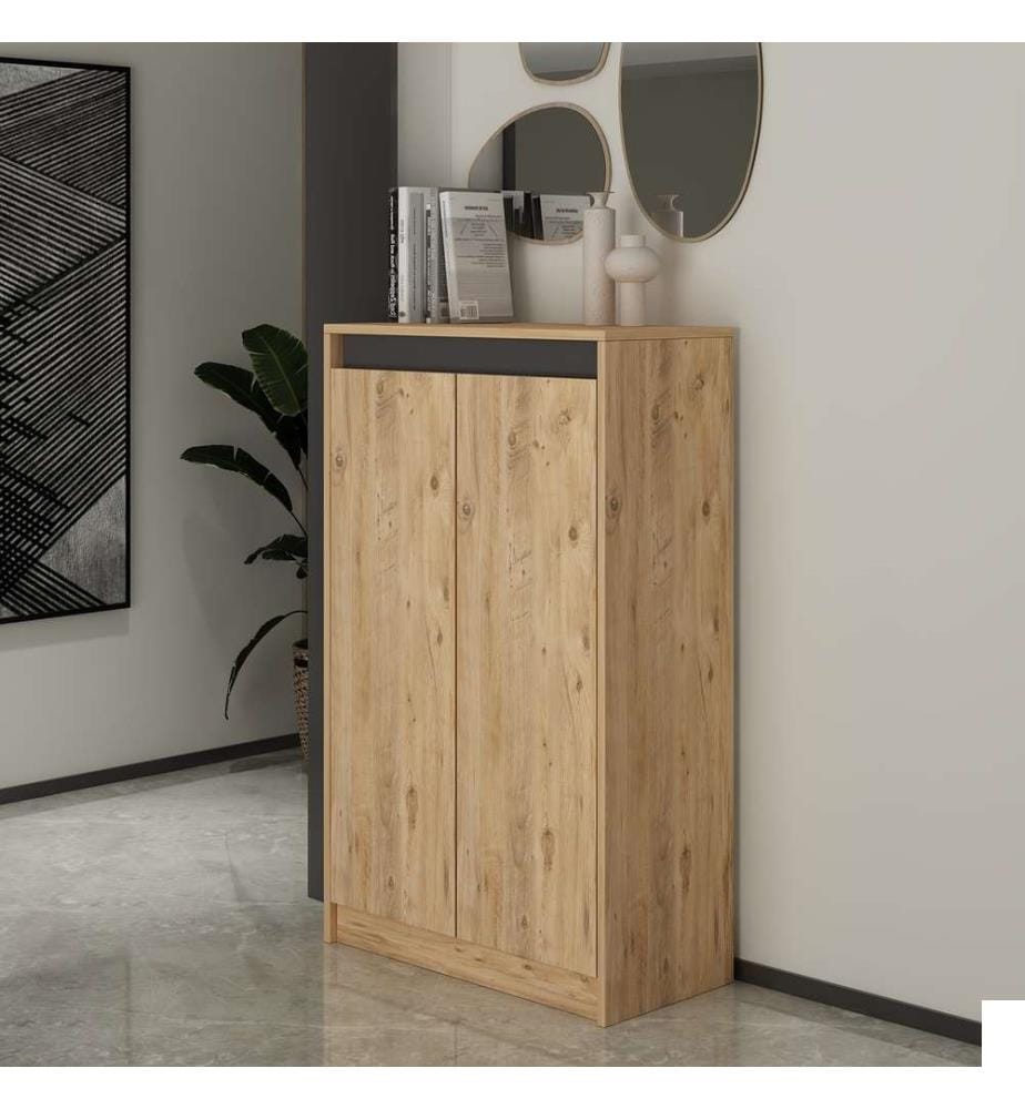 Armoire multifonctions, pin atlantique, panneau de particules 100% mélaminé