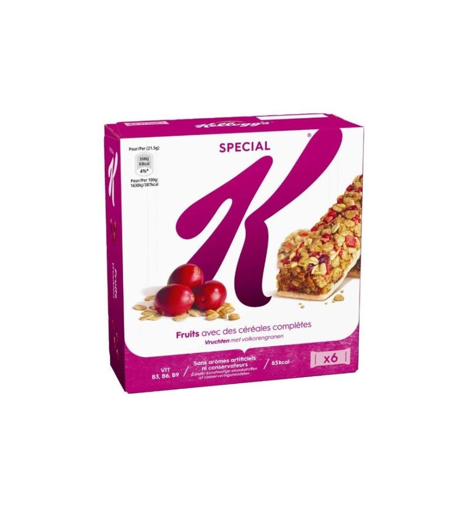 KELLOGG'S - Barre Special K Red Fruit 6 x 21.5 g